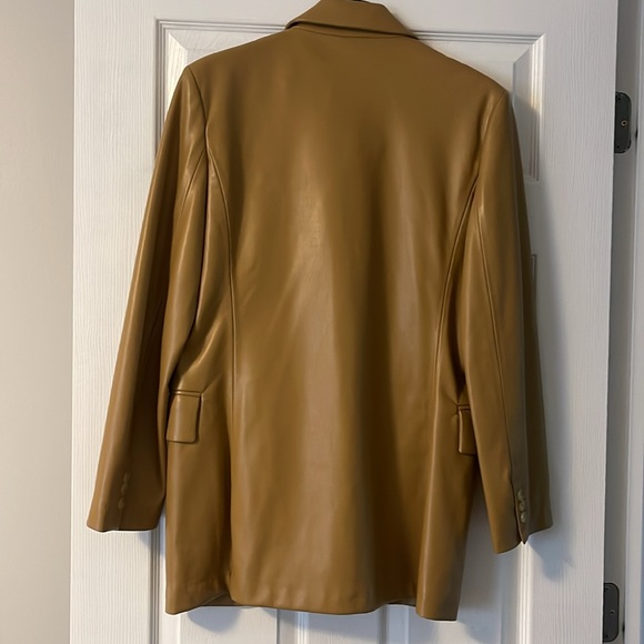 Mango Leather Blazer - Picture 4 of 5